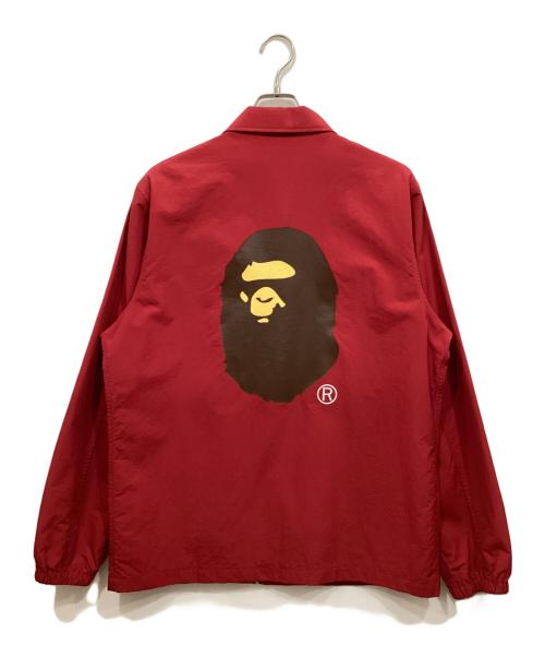A BATHING APE（ア ベイシング エイプ）A BATHING APE (ア ベイシング エイプ) コーチジャケット レッド サイズ:Lの古着・服飾アイテム