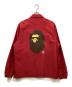 A BATHING APE (ア ベイシング エイプ) コーチジャケット レッド サイズ:L：10000円