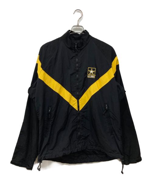 US ARMY（ユーエスアーミー）US ARMY (ユーエスアーミー) APFU トレーニングジャケット ブラック×イエロー サイズ:Mの古着・服飾アイテム