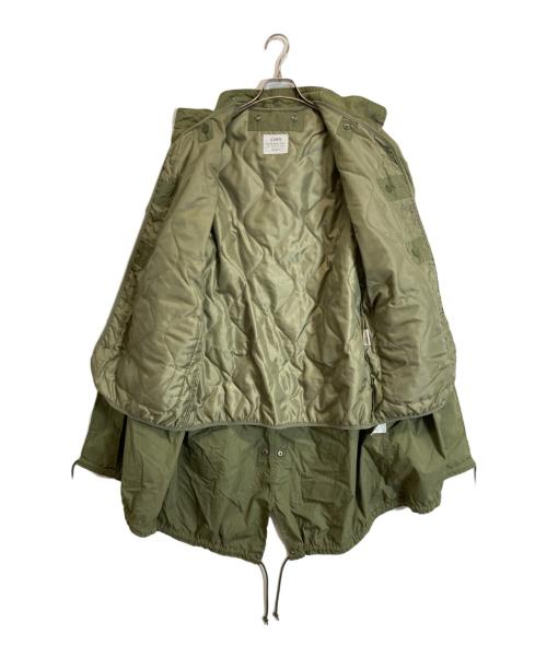 coen（コーエン）coen (コーエン) 3WAYキルティングライナー付きモッズコート オリーブ サイズ:Mの古着・服飾アイテム