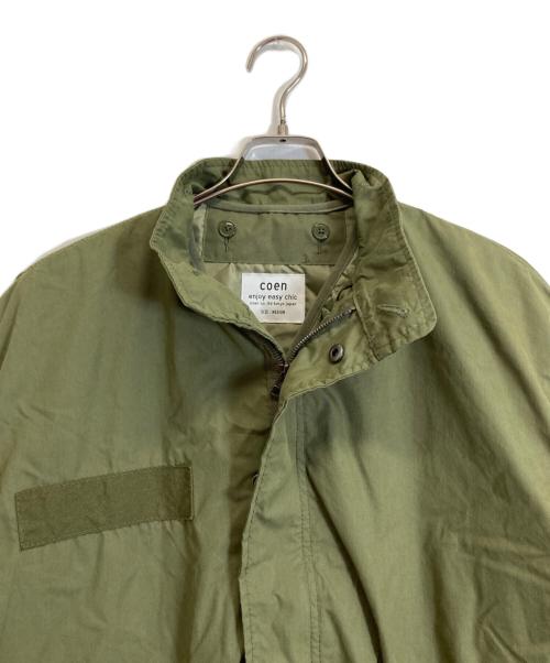 coen（コーエン）coen (コーエン) 3WAYキルティングライナー付きモッズコート オリーブ サイズ:Mの古着・服飾アイテム