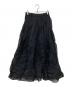 BABYLONE（バビロン）の古着「オーガンジーチェックスカート」｜ブラック