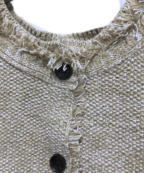 anuans（アニュアンス）anuans (アニュアンス) カールヤーンツイードセットアップ ベージュ サイズ:S 未使用品の古着・服飾アイテム