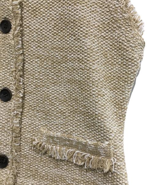 anuans（アニュアンス）anuans (アニュアンス) カールヤーンツイードセットアップ ベージュ サイズ:S 未使用品の古着・服飾アイテム