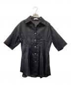 MURRALミューラル）の古着「Monochrome tuck shirt」｜ブラック