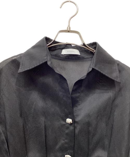 MURRAL（ミューラル）MURRAL (ミューラル) Monochrome tuck shirt ブラック サイズ:Fの古着・服飾アイテム