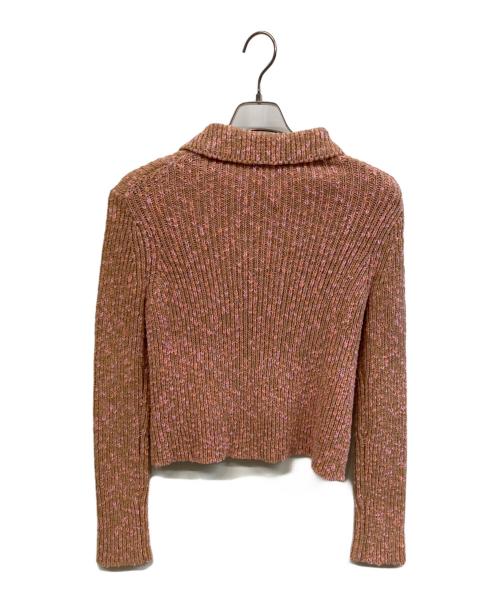 BACCA（バッカ）BACCA (バッカ) コットンメランジェニットカーディガン ベージュ サイズ:Sの古着・服飾アイテム