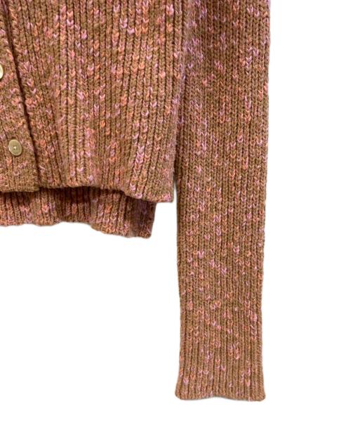 BACCA（バッカ）BACCA (バッカ) コットンメランジェニットカーディガン ベージュ サイズ:Sの古着・服飾アイテム