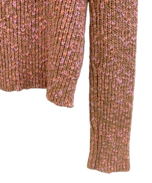 BACCA（バッカ）BACCA (バッカ) コットンメランジェニットカーディガン ベージュ サイズ:Sの古着・服飾アイテム