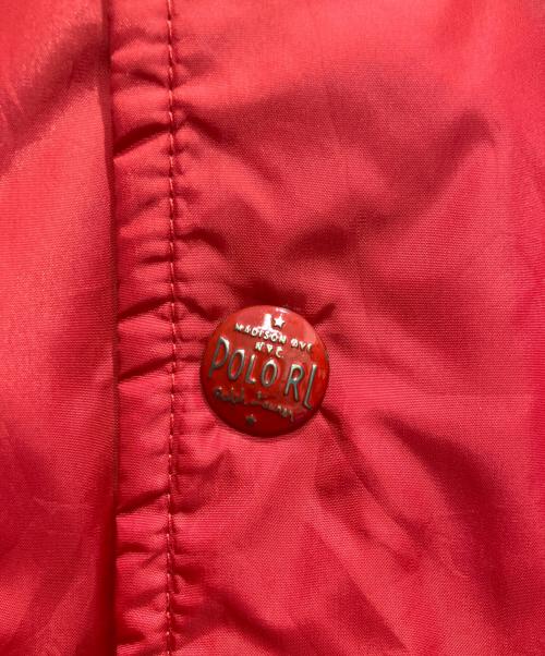 POLO RALPH LAUREN（ポロ・ラルフローレン）POLO RALPH LAUREN (ポロ・ラルフローレン) NY ステートチャンプ コーチジャケット レッド サイズ:Mの古着・服飾アイテム