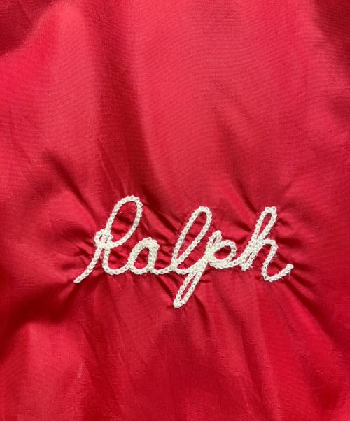 POLO RALPH LAUREN（ポロ・ラルフローレン）POLO RALPH LAUREN (ポロ・ラルフローレン) NY ステートチャンプ コーチジャケット レッド サイズ:Mの古着・服飾アイテム