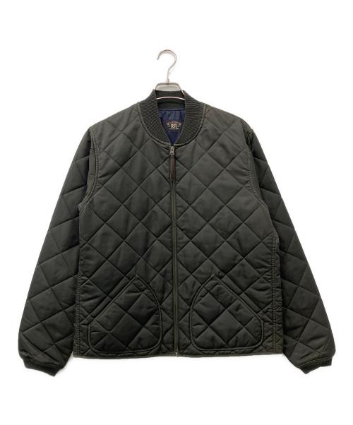 RRL（ダブルアールエル）RRL (ダブルアールエル) キルティング ボンバージャケット カーキ サイズ:Lの古着・服飾アイテム