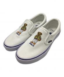 POLO RALPH LAUREN（ポロ・ラルフローレン）の古着「ポロベア刺繍スリッポン」｜ホワイト