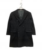 PAOLONIパオローニ）の古着「カシミヤダブルコート」｜ネイビー