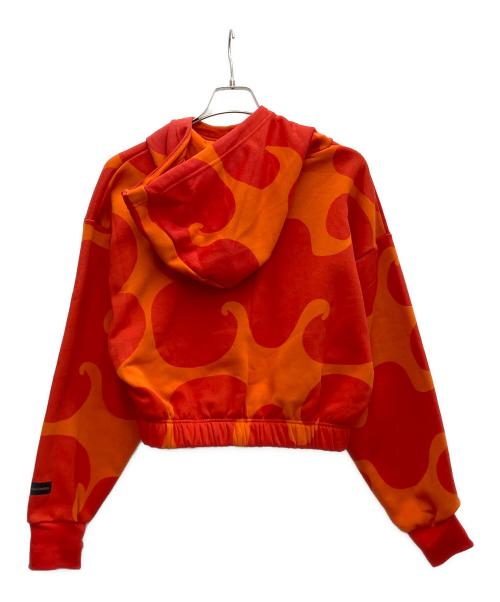 adidas（アディダス）adidas (アディダス) marimekko (マリメッコ) クロップフーディ オレンジ サイズ:XL 未使用品の古着・服飾アイテム