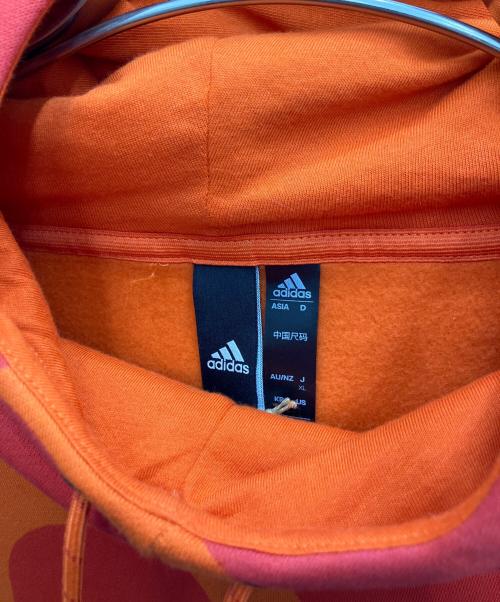 adidas（アディダス）adidas (アディダス) marimekko (マリメッコ) クロップフーディ オレンジ サイズ:XL 未使用品の古着・服飾アイテム