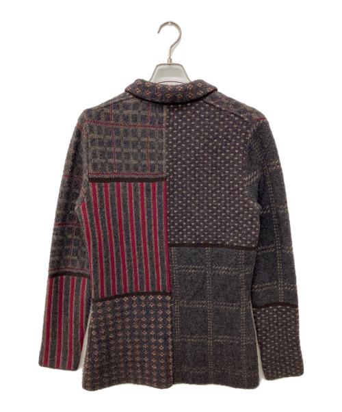 LARDINI（ラルディーニ）LARDINI (ラルディーニ) ニットテーラードジャケット グレー サイズ:Sの古着・服飾アイテム