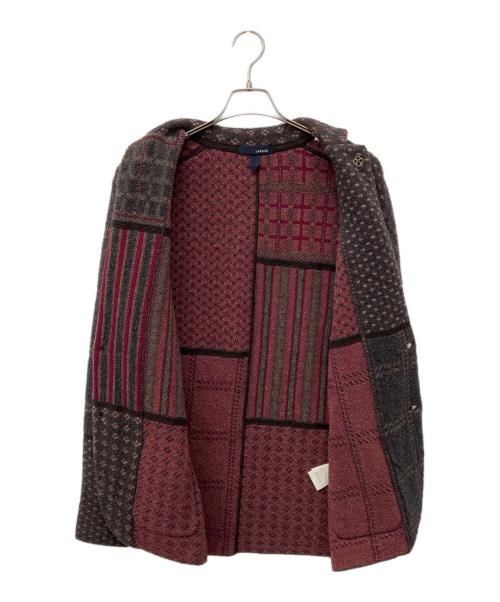 LARDINI（ラルディーニ）LARDINI (ラルディーニ) ニットテーラードジャケット グレー サイズ:Sの古着・服飾アイテム