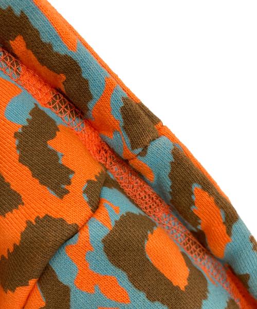 AWAKE（アウェイク）AWAKE (アウェイク) レオパード柄プルオーバーパーカー オレンジ サイズ:Mの古着・服飾アイテム