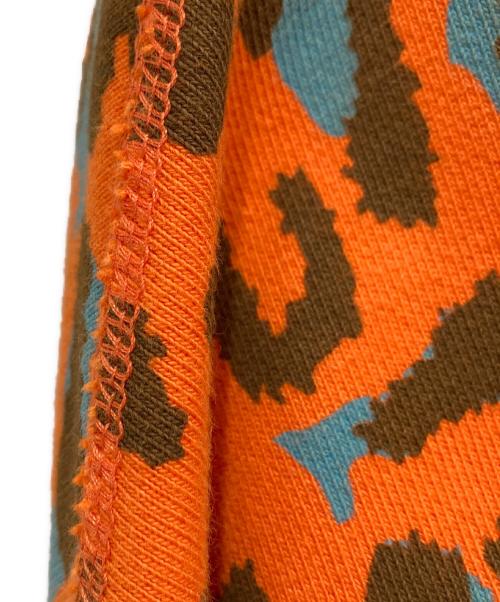 AWAKE（アウェイク）AWAKE (アウェイク) レオパード柄プルオーバーパーカー オレンジ サイズ:Mの古着・服飾アイテム