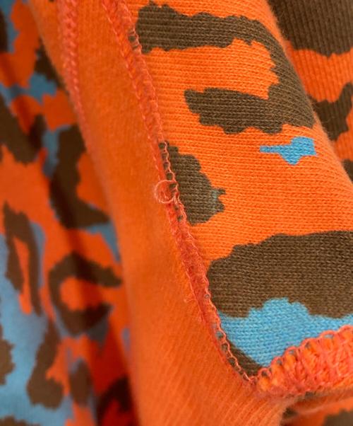 AWAKE（アウェイク）AWAKE (アウェイク) レオパード柄プルオーバーパーカー オレンジ サイズ:Mの古着・服飾アイテム