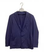 TOMORROW LAND PILGRIM×CARLO BARBERAトゥモローランド ピルグリム×カルロバルベラ）の古着「カシミヤジャージー シングルブレステッド2Bジャケット」｜ネイビー