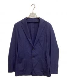 TOMORROW LAND PILGRIM×CARLO BARBERA（トゥモローランド ピルグリム×カルロバルベラ）の古着「カシミヤジャージー シングルブレステッド2Bジャケット」｜ネイビー