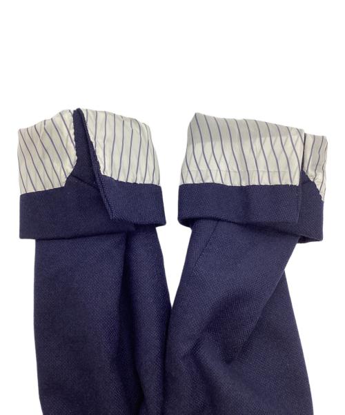 TOMORROW LAND PILGRIM（トゥモローランド ピルグリム）TOMORROW LAND PILGRIM (トゥモローランド ピルグリム) CARLO BARBERA (カルロバルベラ) カシミヤジャージー シングルブレステッド2Bジャケット ネイビー サイズ:46の古着・服飾アイテム