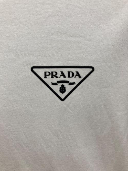 PRADA（プラダ）PRADA (プラダ) インターロック半袖Tシャツ ホワイト サイズ:Sの古着・服飾アイテム