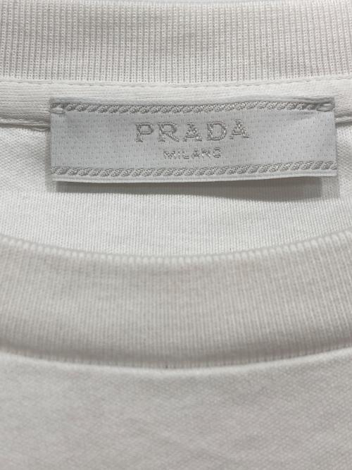 PRADA（プラダ）PRADA (プラダ) インターロック半袖Tシャツ ホワイト サイズ:Sの古着・服飾アイテム