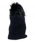MONCLER (モンクレール) ファーポン付ニット帽/	BERRETTO TRICOT ブラック：15000円