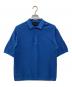LANVIN（ランバン）の古着「DEMON PIQUE POLO COLLAR S/S SWEATER」｜ブルー