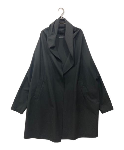 mizuiro-ind（ミズイロインド）mizuiro-ind (ミズイロインド) ドレープフードコート ブラック サイズ:Freeの古着・服飾アイテム