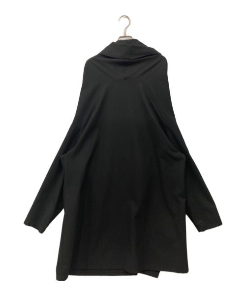 mizuiro-ind（ミズイロインド）mizuiro-ind (ミズイロインド) ドレープフードコート ブラック サイズ:Freeの古着・服飾アイテム