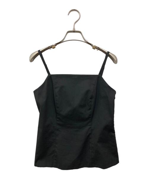 Noble（ノーブル）Noble (ノーブル) シャーリングキャミクロップドシャツセット チャコールグレー サイズ:Freeの古着・服飾アイテム