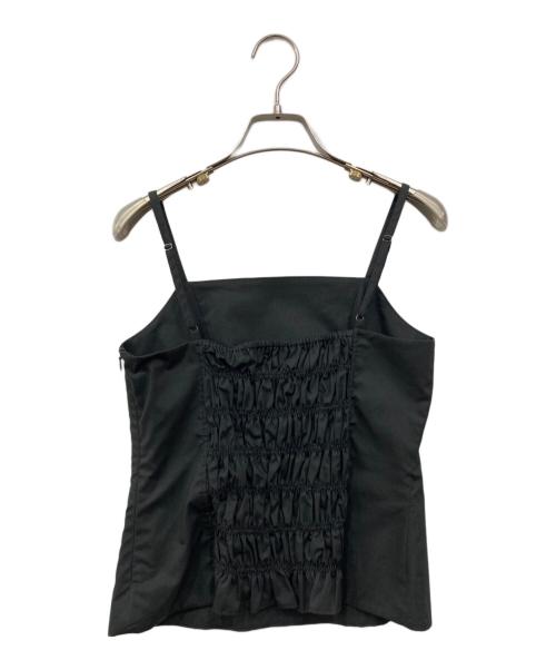 Noble（ノーブル）Noble (ノーブル) シャーリングキャミクロップドシャツセット チャコールグレー サイズ:Freeの古着・服飾アイテム