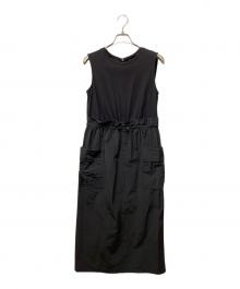 ARPEGE STORY（アルページュストーリー）の古着「フラップドッキングワンピース」｜ブラック