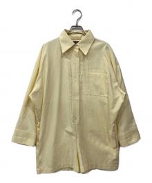 Sea Room lynn（シールームリン）の古着「OXFORDシャツロンパース」｜イエロー