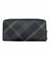 BLACK LABEL CRESTBRIDGE (ブラックレーベル クレストブリッジ) チェックロングウォレット グレー：8000円