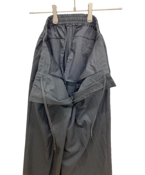 MAISON SPECIAL（メゾンスペシャル）MAISON SPECIAL (メゾンスペシャル) Wool Mix Continuous Tow-Tuck Wide Pants　ウールミックスコンティニュアスツータックワイドパンツ ブラック サイズ:SIZE 1の古着・服飾アイテム