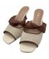 HER LIP TO（ハーリップトゥ）の古着「Twisted Two-Tone Mules」｜ベージュ