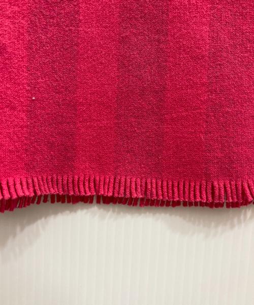 ISSEY MIYAKE（イッセイミヤケ）ISSEY MIYAKE (イッセイミヤケ) フリンジカットソー レッド サイズ:2の古着・服飾アイテム