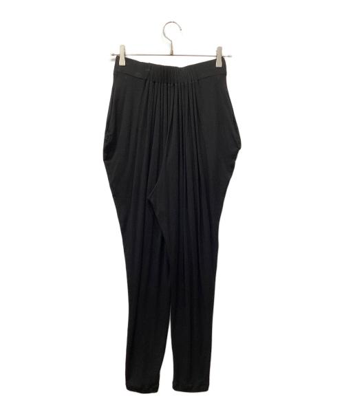 ISSEY MIYAKE（イッセイミヤケ）ISSEY MIYAKE (イッセイミヤケ) ストレッチパンツ ブラック サイズ:2の古着・服飾アイテム