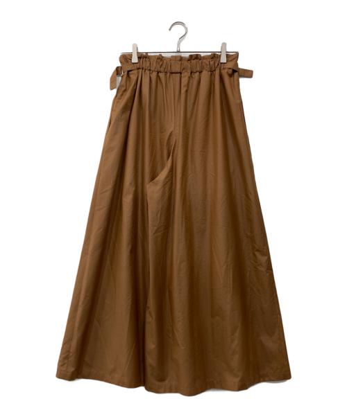 MACPHEE（マカフィー）MACPHEE (マカフィー) クリスピータフタ タックワイドパンツ ブラウン サイズ:36の古着・服飾アイテム