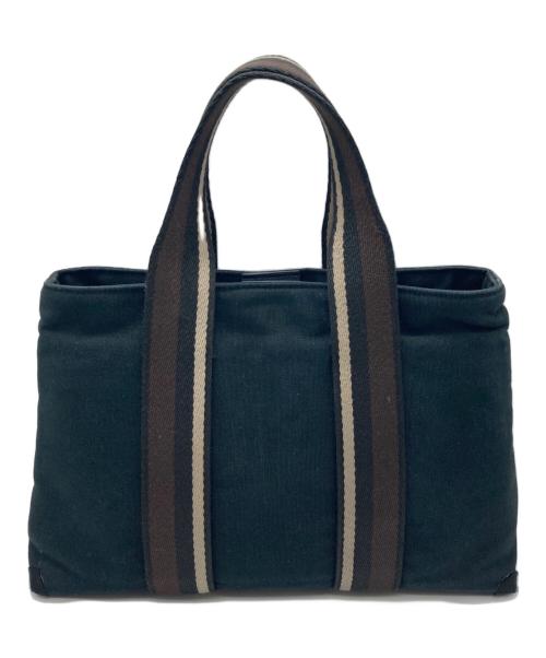 HERMES（エルメス）HERMES (エルメス) トートバッグ ブラック×ブラウンの古着・服飾アイテム