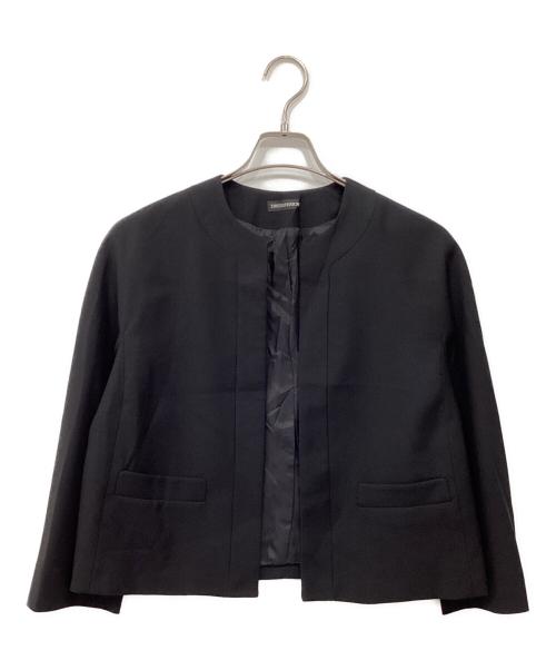 DRESSTERIOR（ドレステリア）DRESSTERIOR (ドレステリア) ブラックフォーマルノーカラージャケット ブラック サイズ:40の古着・服飾アイテム