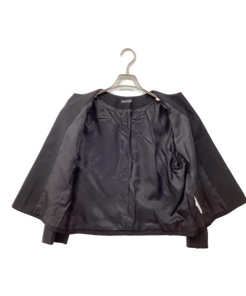 DRESSTERIOR（ドレステリア）DRESSTERIOR (ドレステリア) ブラックフォーマルノーカラージャケット ブラック サイズ:40の古着・服飾アイテム