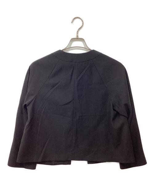 DRESSTERIOR（ドレステリア）DRESSTERIOR (ドレステリア) ブラックフォーマルノーカラージャケット ブラック サイズ:40の古着・服飾アイテム