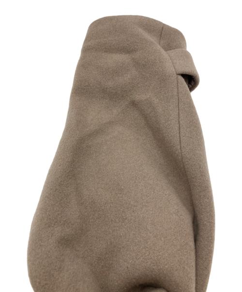 green label relaxing（グリーンレーベルリラクシング）green label relaxing (グリーンレーベルリラクシング) SENTDALE WOOL セントデールウール ノーカラー コート ブラウン サイズ:44の古着・服飾アイテム