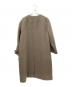 green label relaxing (グリーンレーベルリラクシング) SENTDALE WOOL セントデールウール ノーカラー コート ブラウン サイズ:44：9000円